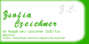 zsofia czeichner business card